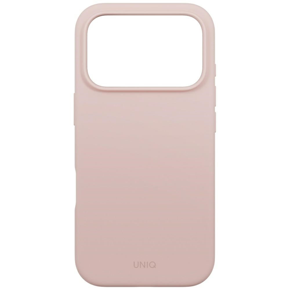 Uniq Lino iPhone 17 Pro Magclick įkrovimo dėklas – rožinis