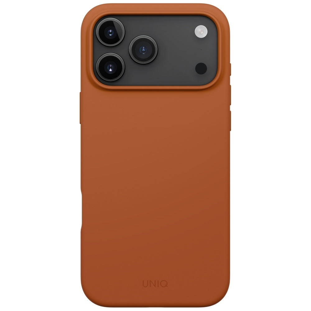 Uniq Lino MagClick dėklas iPhone 17 Pro Max – oranžinis -- iPhone 17 Pro Max