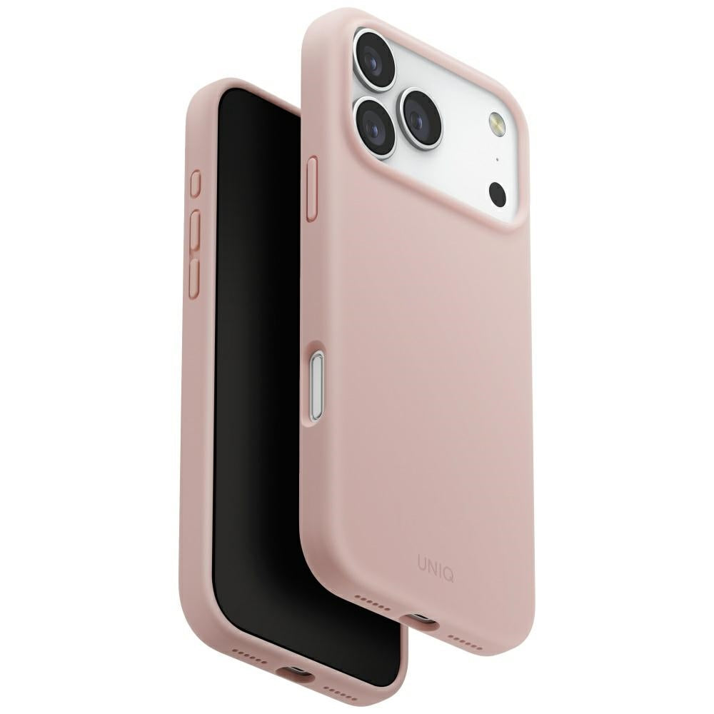 Uniq Lino iPhone 17 Pro Max Magclick įkrovimo dėklas – rožinis -- iPhone 17 Pro Max