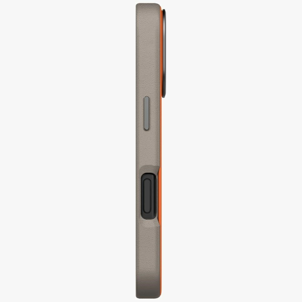 Uniq Lyden DS MagClick dėklas iPhone 17 Pro – oranžinis/pilkas