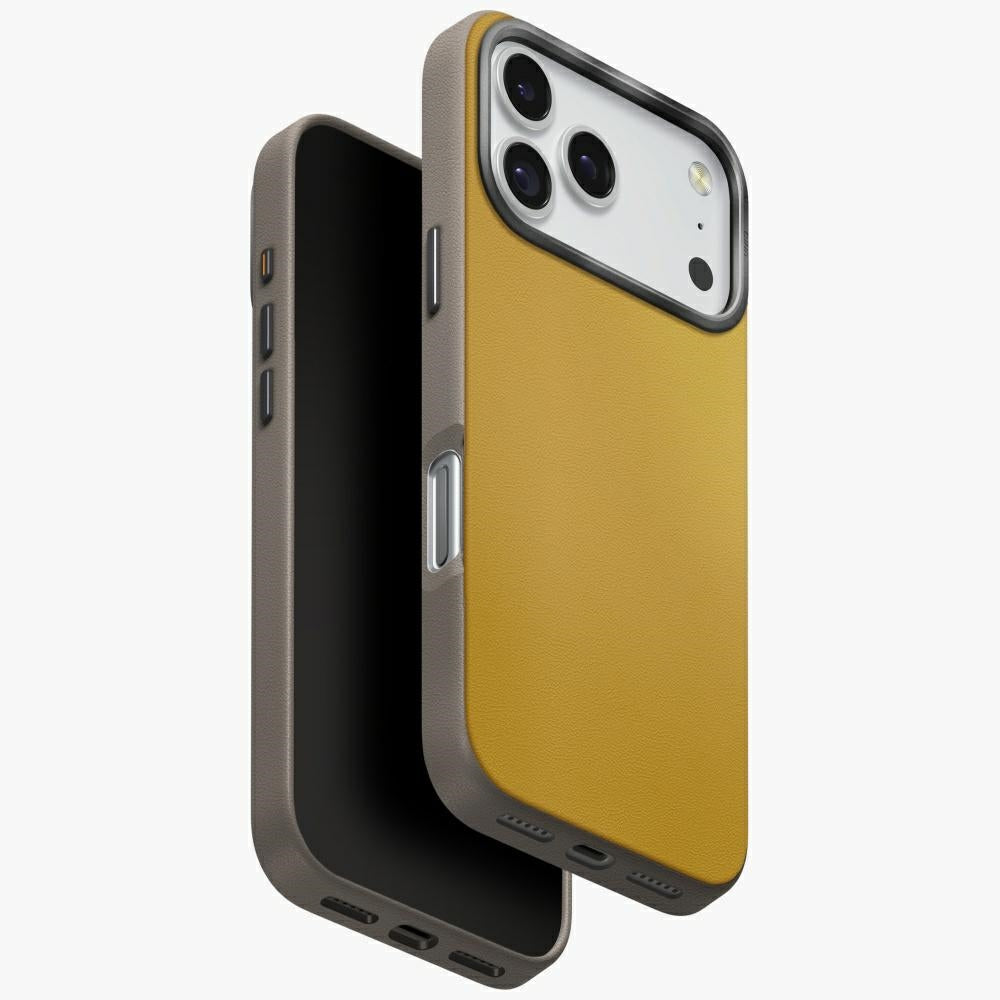 Uniq Lyden DS dėklas iPhone 17 Pro Magclick Charging - Geltona-pilka -- iPhone 17 Pro
