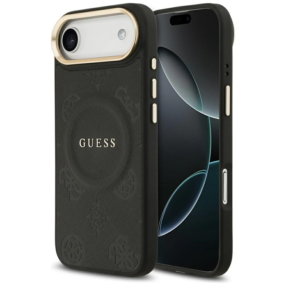 Guess Peony Hot Stamp MagSafe iPhone Air dėklas – juodas -- Cell phone cases and covers