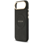 Guess Peony Hot Stamp MagSafe iPhone Air dėklas – juodas -- Cell phone cases and covers