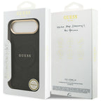 Guess Peony Hot Stamp MagSafe iPhone Air dėklas – juodas -- Cell phone cases and covers