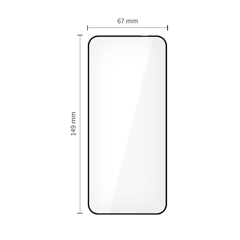 Tech-Protect Glass Fit+ stiklas Motorola Edge 50/60 Neo – juodas (2 vnt.) -- Motorola Edge 50 Neo / Motorola Edge 60 Neo