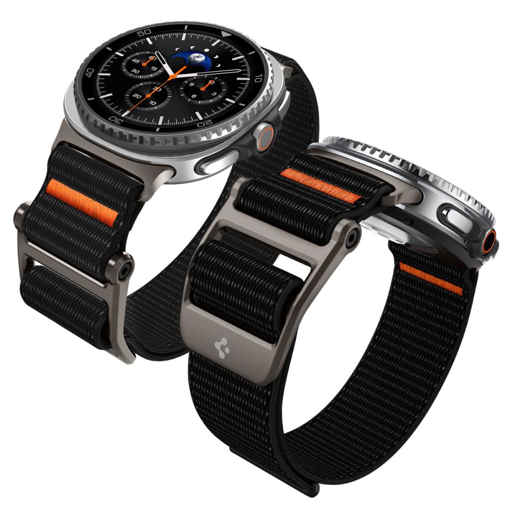 Spigen DuraPro Flex dirželis, skirtas Samsung Galaxy Watch 40/44/46 mm - juodas