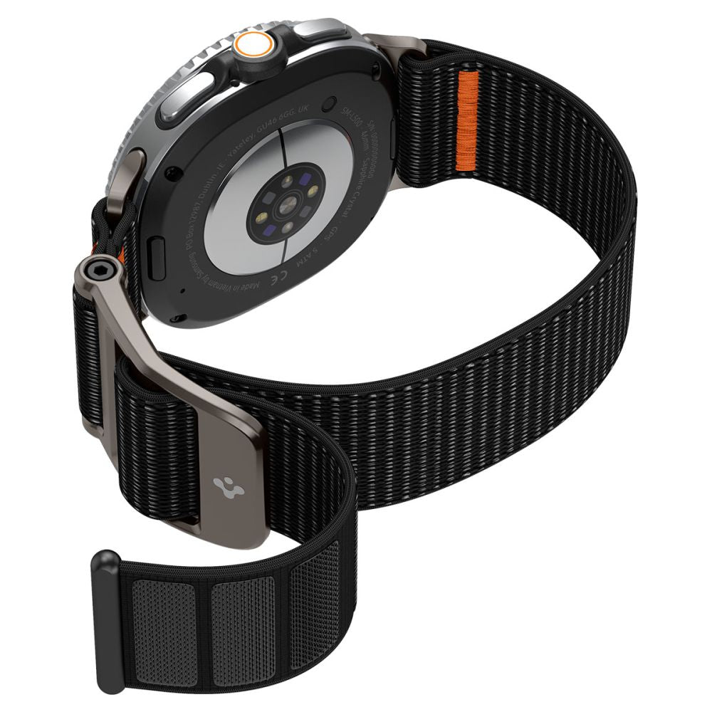 Spigen DuraPro Flex dirželis, skirtas Samsung Galaxy Watch 40/44/46 mm - juodas