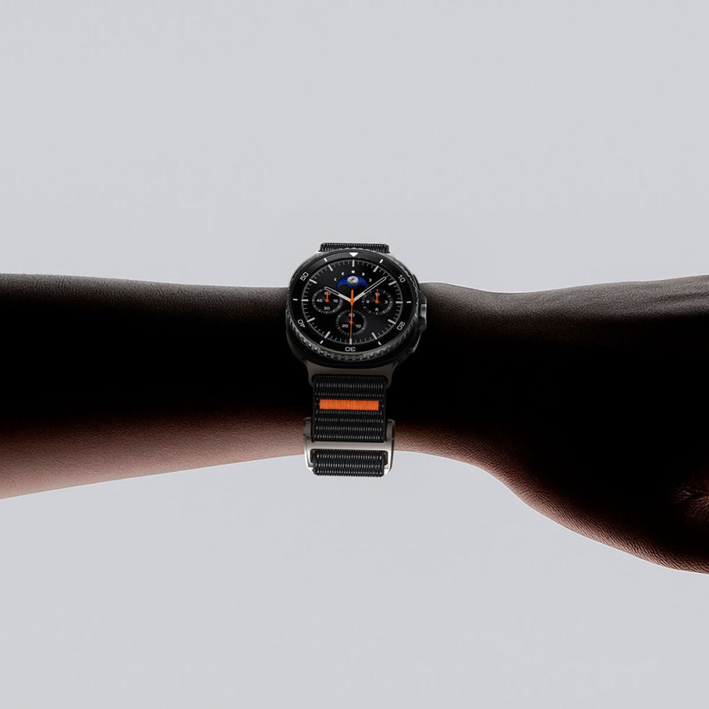 Spigen DuraPro Flex dirželis, skirtas Samsung Galaxy Watch 40/44/46 mm - juodas