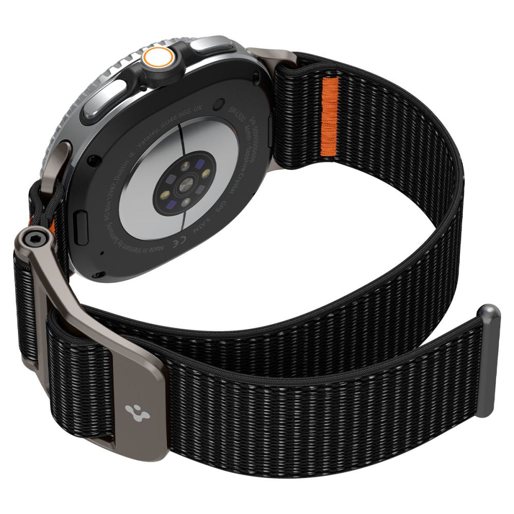 Spigen DuraPro Flex dirželis, skirtas Samsung Galaxy Watch 40/44/46 mm - juodas