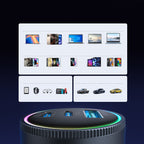 Joyroom automobilių įkroviklis JR-CCN07 145W 2xUSB-C USB-A + 100W USB-C laidas, tamsiai pilkas