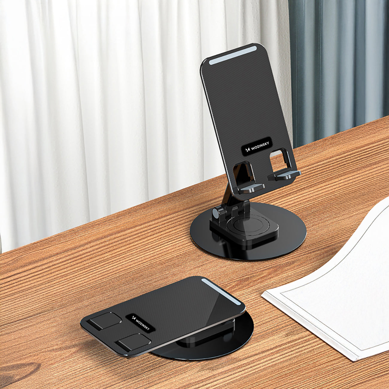 Wozinsky WPT-K393 stabilus stovas telefonui ir planšetei - juodas -- Phone stands