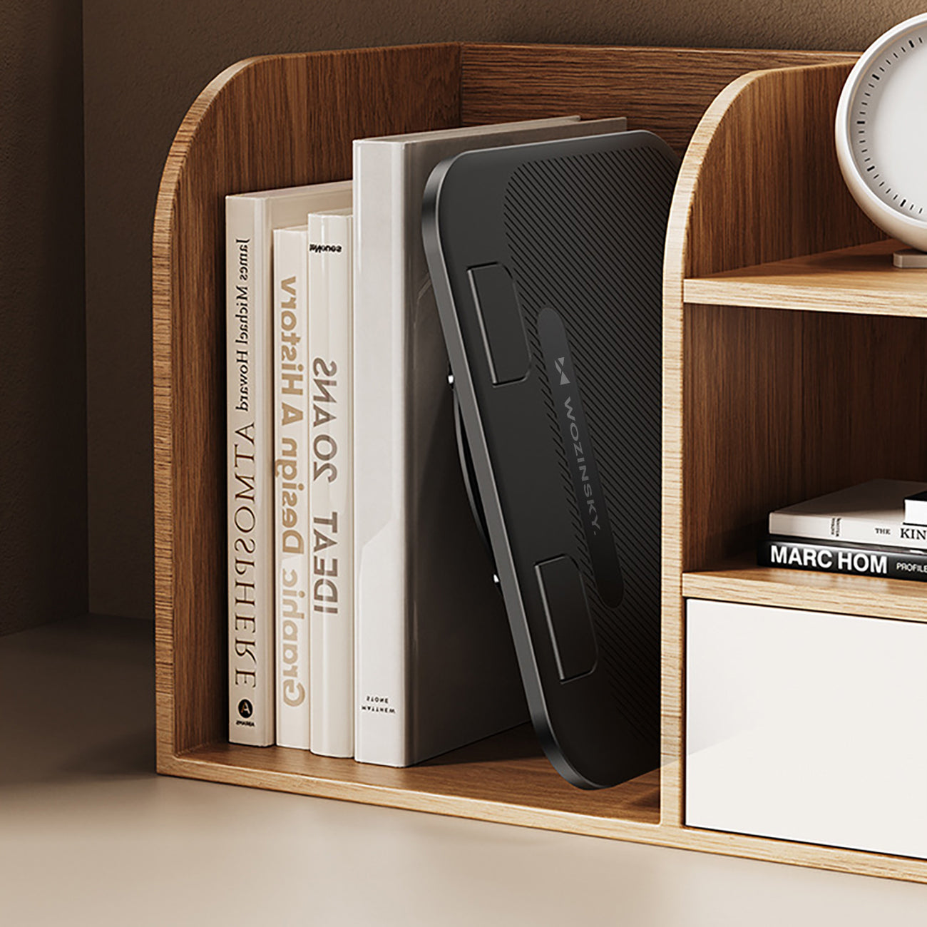Wozinsky WRS-K75 besisukantis stovas nešiojamam kompiuteriui ir planšetei - juodas -- Phone stands
