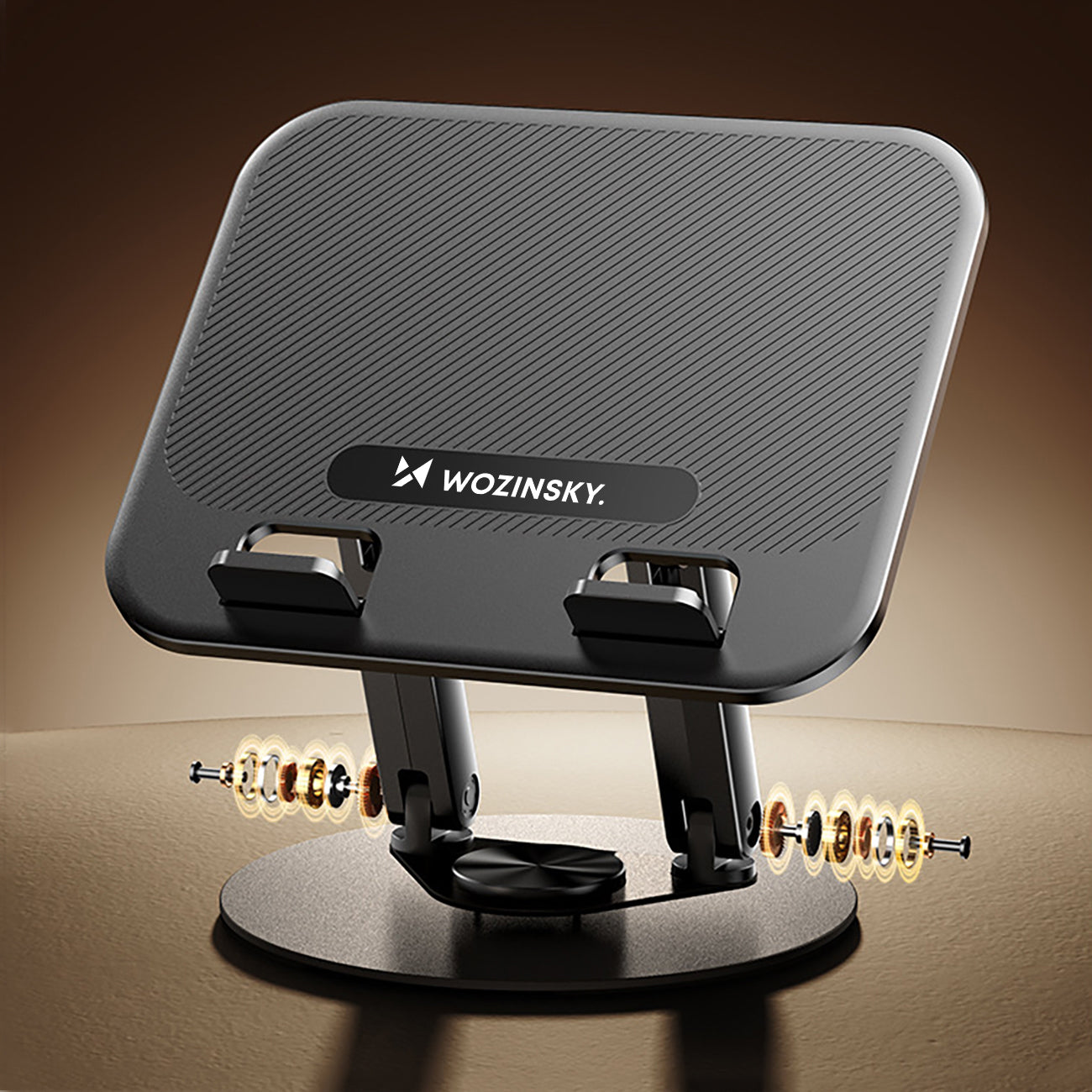 Wozinsky WRS-K75 besisukantis stovas nešiojamam kompiuteriui ir planšetei - juodas -- Phone stands