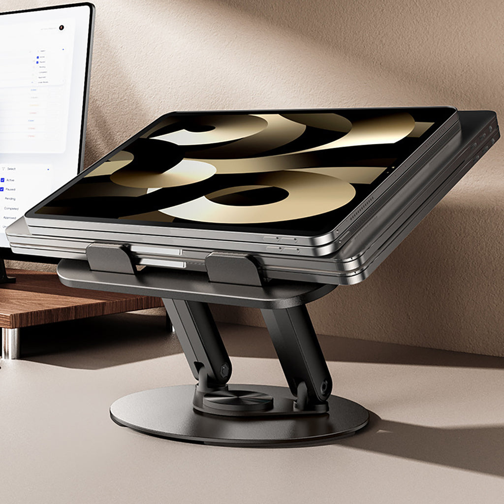 Wozinsky WRS-K75 besisukantis stovas nešiojamam kompiuteriui ir planšetei - juodas -- Phone stands