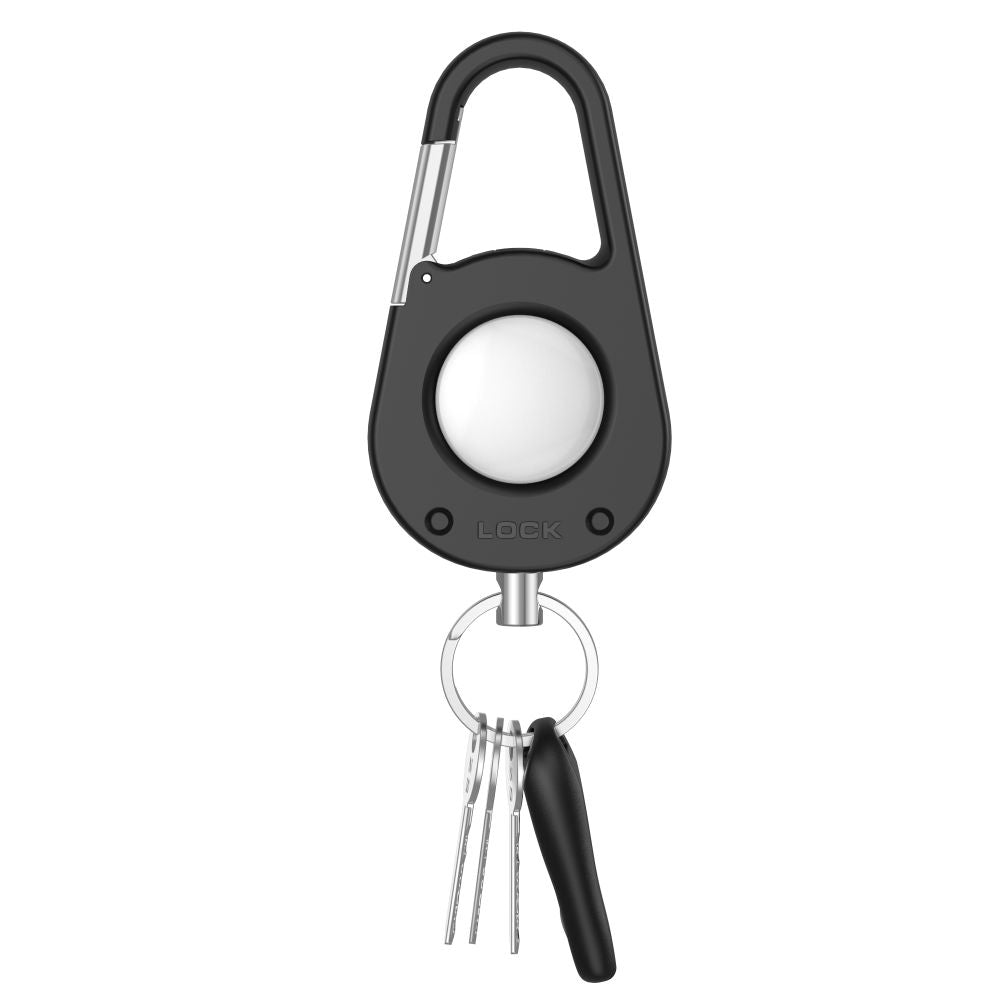 Tech-Protect SlideLock karabinas AirTag 1/2 – juodas -- Apple AirTag