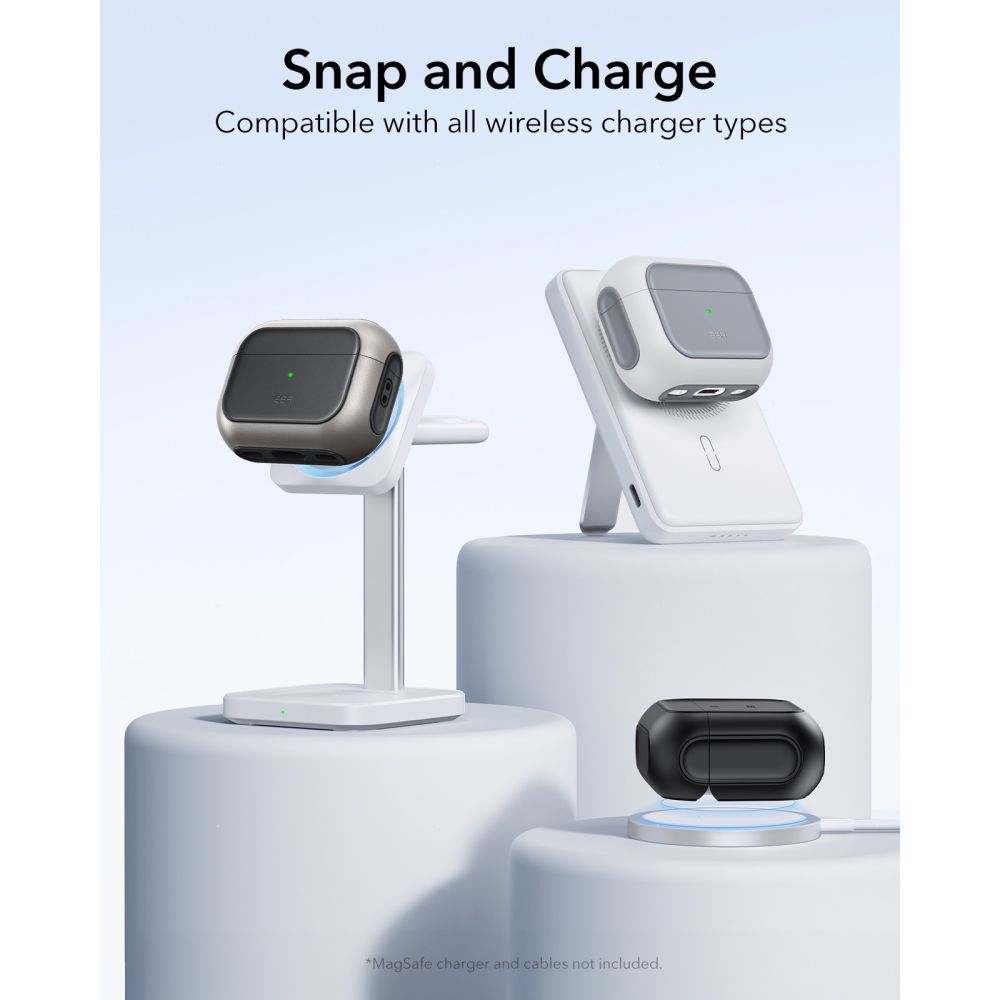 ESR Orbit HaloLock MagSafe dėklas AirPods Pro 3 – juodas -- AirPods Pro 3