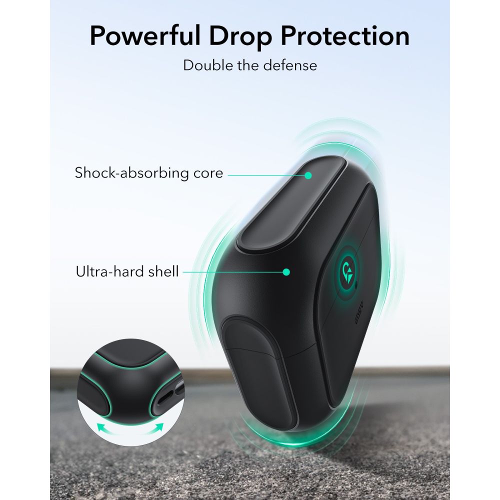 ESR Orbit HaloLock MagSafe dėklas AirPods Pro 3 – juodas -- AirPods Pro 3
