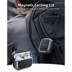 ESR Orbit HaloLock MagSafe dėklas AirPods Pro 3 – pilkas/juodas -- AirPods Pro 3