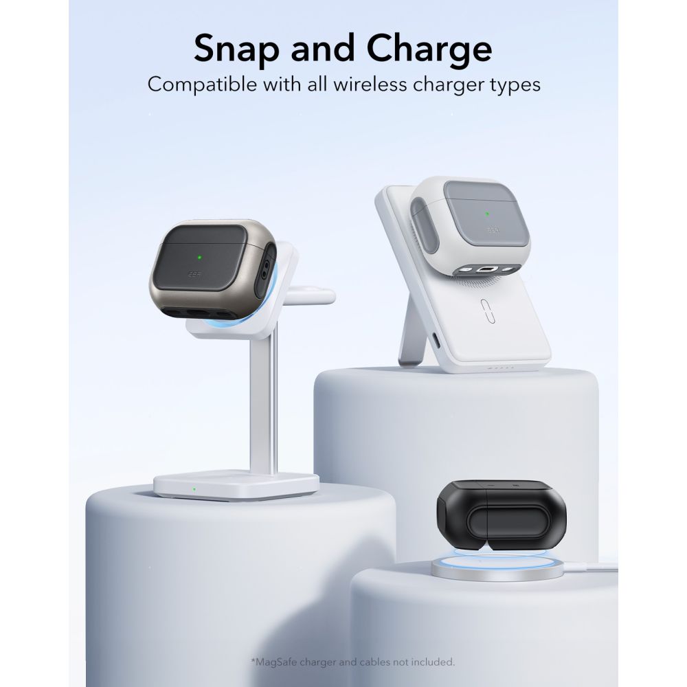 ESR Orbit HaloLock MagSafe dėklas AirPods Pro 3 – baltas -- AirPods Pro 3
