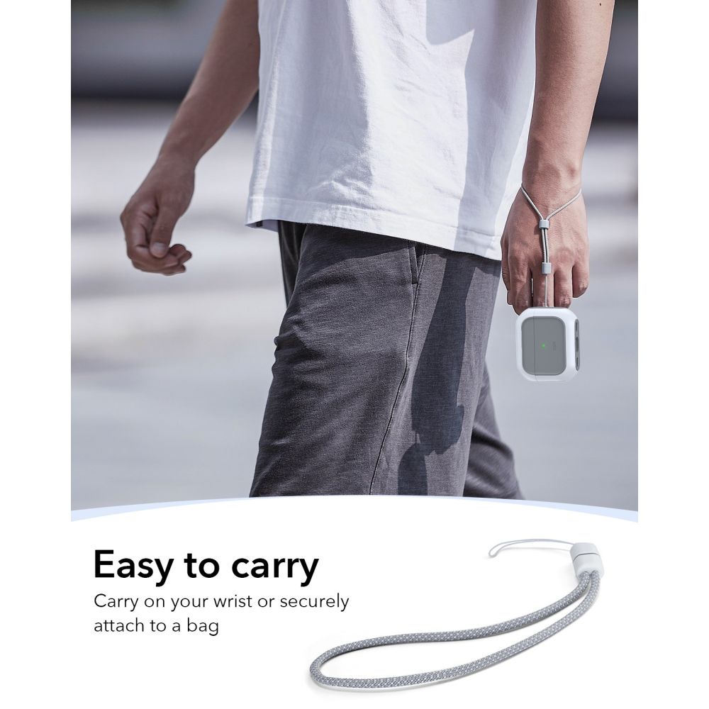 ESR Orbit HaloLock MagSafe dėklas AirPods Pro 3 – baltas -- AirPods Pro 3