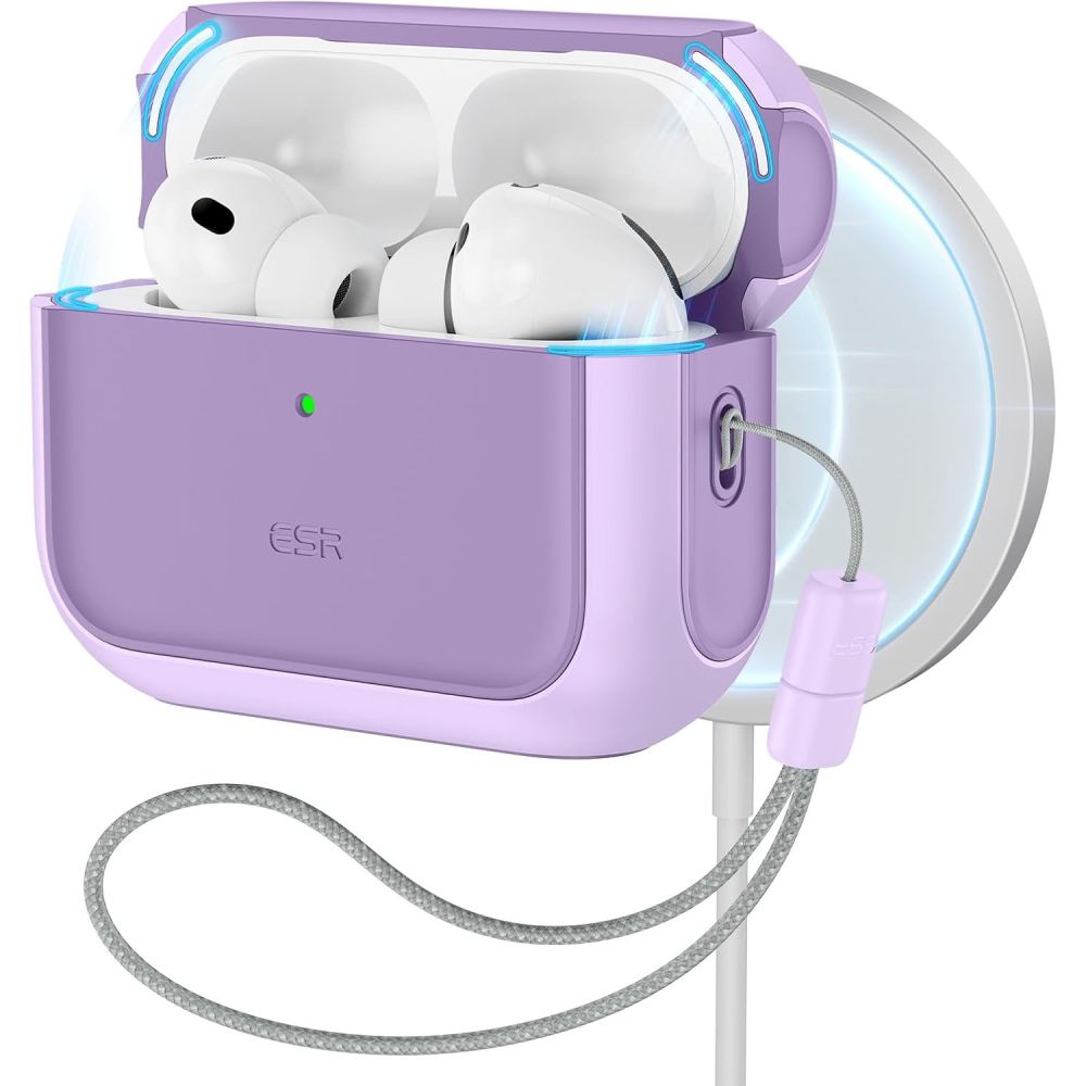 ESR Orbit HaloLock MagSafe dėklas AirPods Pro – violetinis -- AirPods Pro