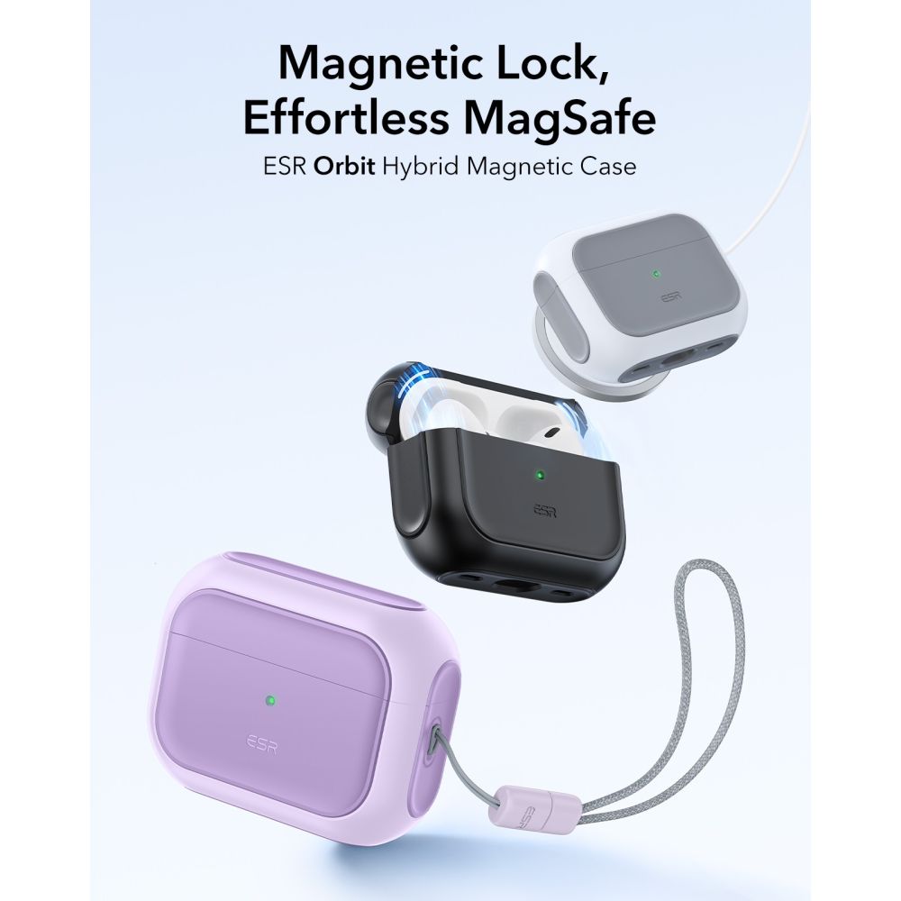 ESR Orbit HaloLock MagSafe dėklas AirPods Pro – violetinis -- AirPods Pro