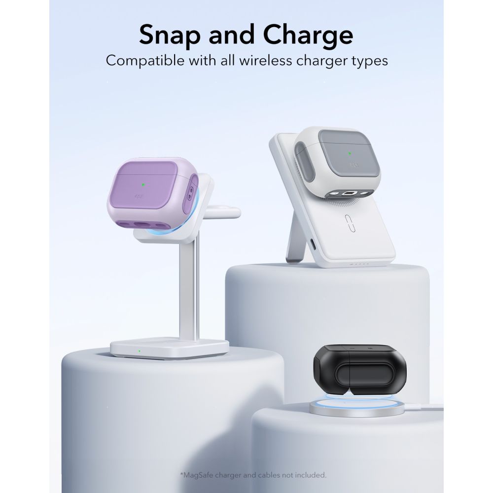 ESR Orbit HaloLock MagSafe dėklas AirPods Pro – violetinis -- AirPods Pro