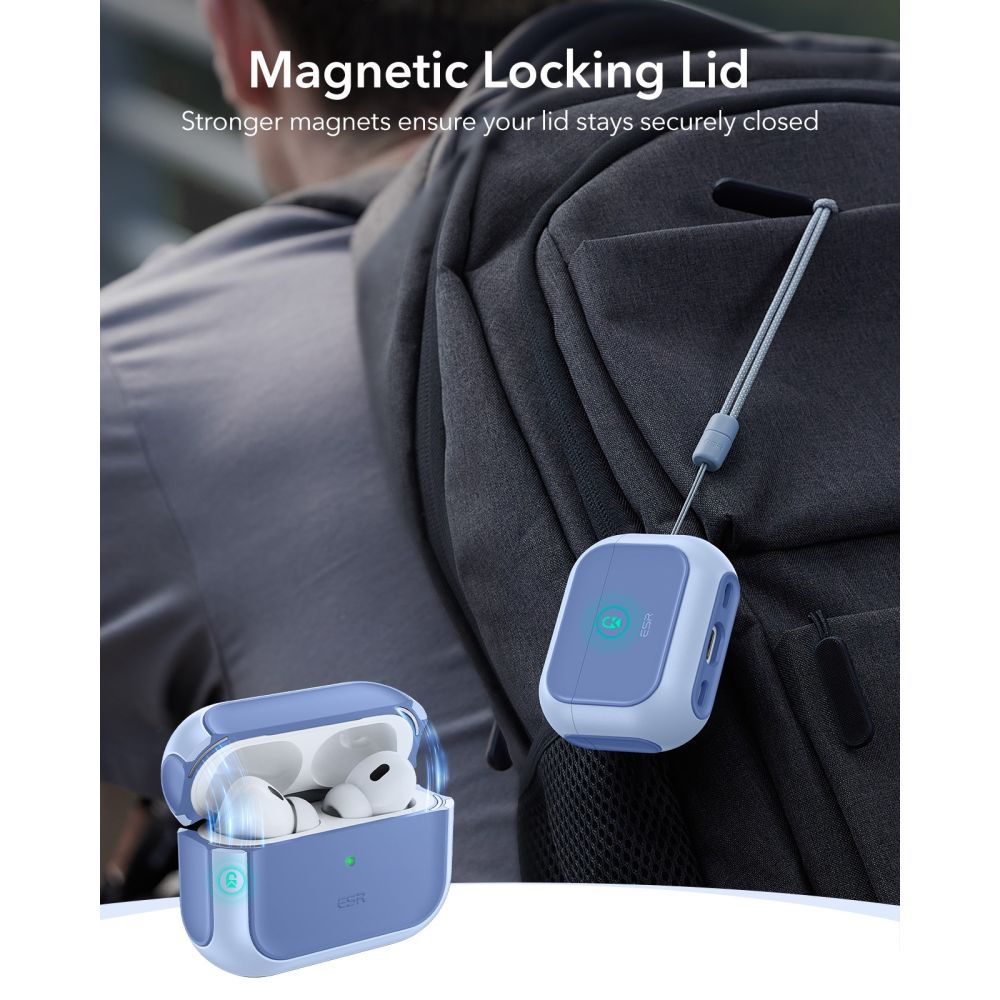 ESR Orbit HaloLock MagSafe dėklas AirPods Pro – mėlynas -- AirPods Pro