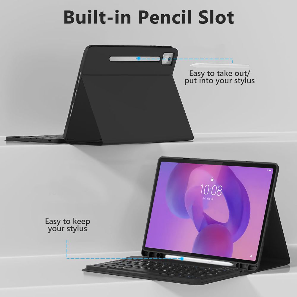 Tech-Protect SC rašiklio dėklas, skirtas Lenovo Idea Tab Pro / Pro Mt 12.7 TB-373 - juodas
