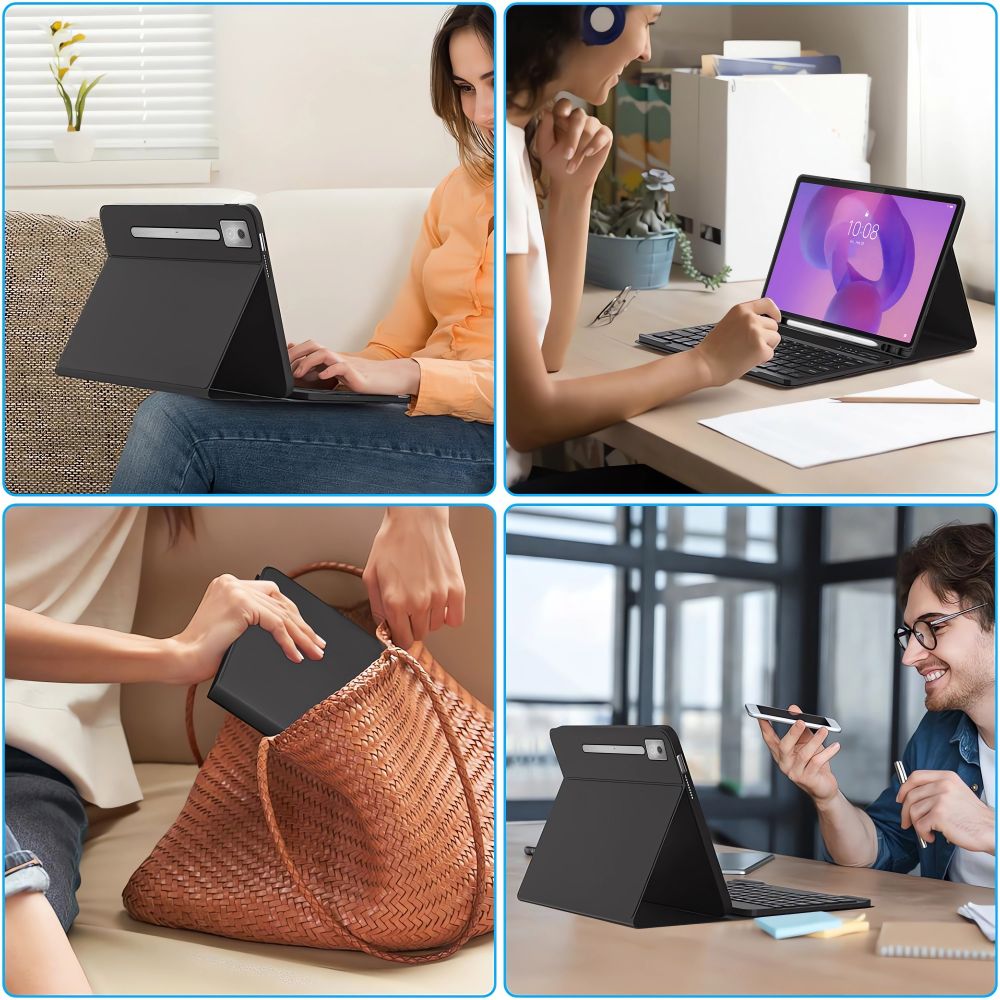 Tech-Protect SC rašiklio dėklas, skirtas Lenovo Idea Tab Pro / Pro Mt 12.7 TB-373 - juodas