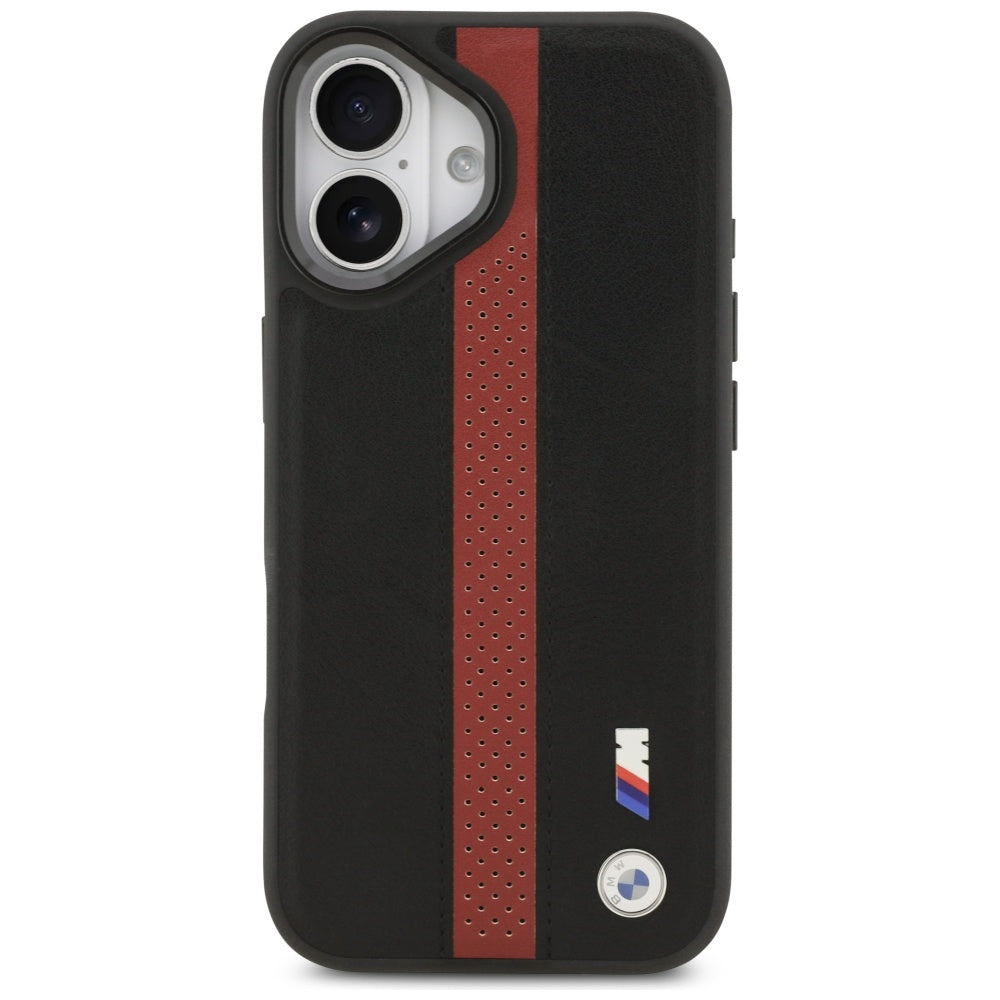 BMW M Perforated Stripe Logo MagSafe Case iPhone 17 - Raudona -- iPhone 17