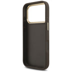 Guess 4G Big 4G Classic Logo Big Strap Metal Buttons dėklas iPhone 17 Pro - Ruda -- iPhone 17 Pro