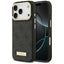 Guess 4G Logo Plate MagSafe dėklas iPhone 17 Pro - juodas -- iPhone 17 Pro