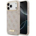 Guess 4G Logo Plate MagSafe dėklas iPhone 17 Pro Max - Rožinis -- iPhone 17 Pro Max