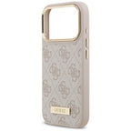 Guess 4G Logo Plate MagSafe dėklas iPhone 17 Pro - Rožinis -- iPhone 17 Pro