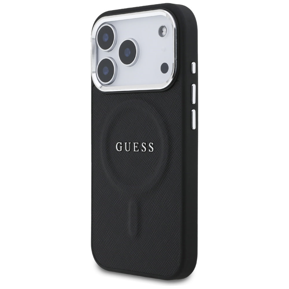 Guess MagSafe dėklas iPhone 17 Pro – juodas -- iPhone 17 Pro