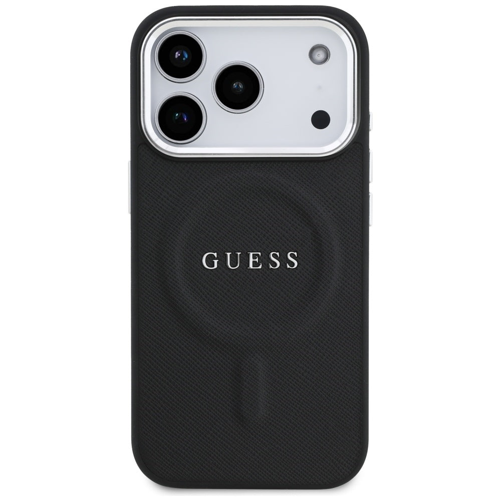 Guess MagSafe dėklas iPhone 17 Pro – juodas -- iPhone 17 Pro