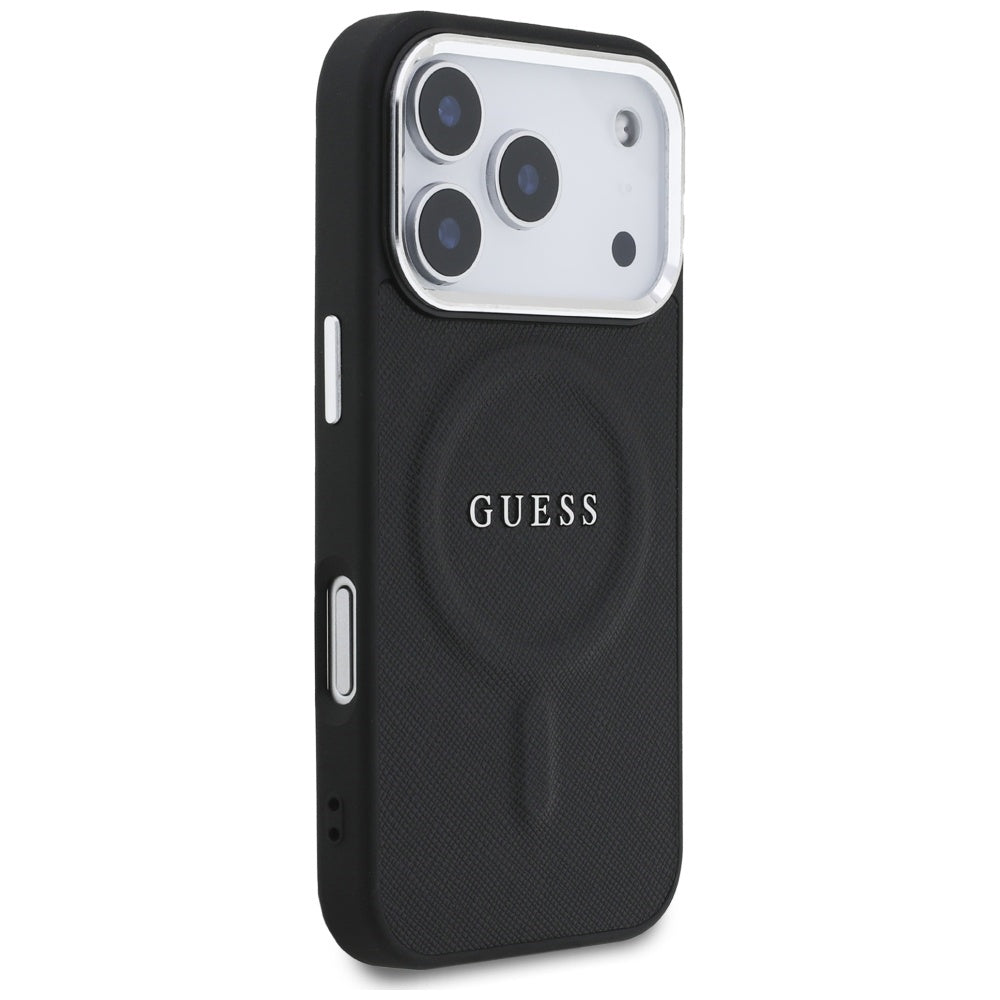 Guess MagSafe dėklas iPhone 17 Pro – juodas -- iPhone 17 Pro