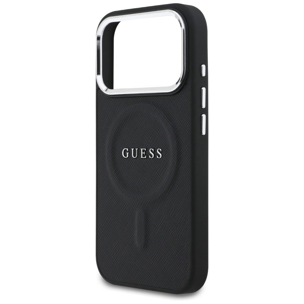 Guess MagSafe dėklas iPhone 17 Pro – juodas -- iPhone 17 Pro