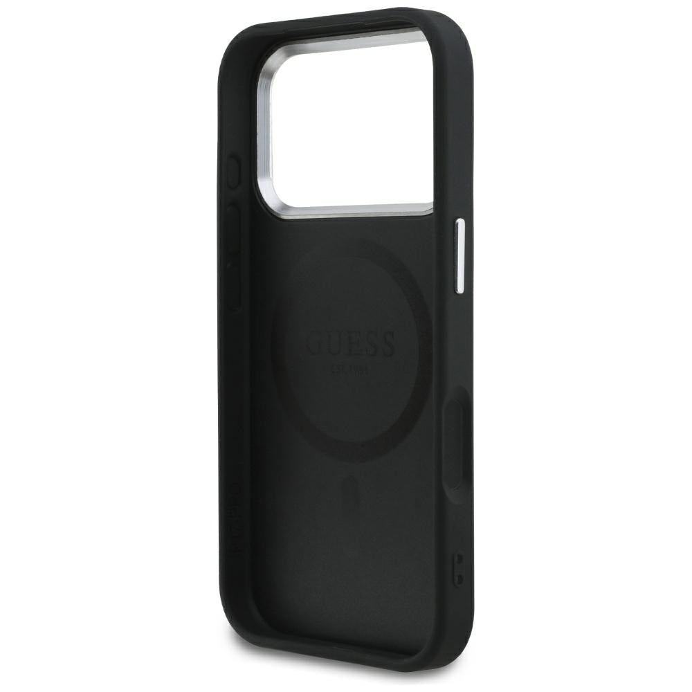 Guess MagSafe dėklas iPhone 17 Pro – juodas -- iPhone 17 Pro