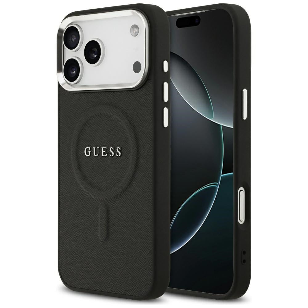 Guess MagSafe dėklas iPhone 17 Pro Max – juodas -- iPhone 17 Pro Max