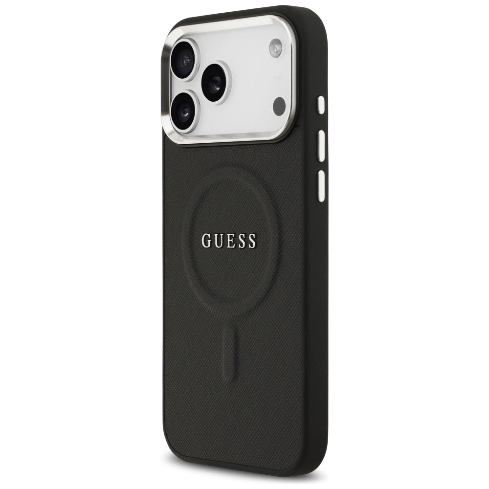 Guess MagSafe dėklas iPhone 17 Pro Max – juodas -- iPhone 17 Pro Max