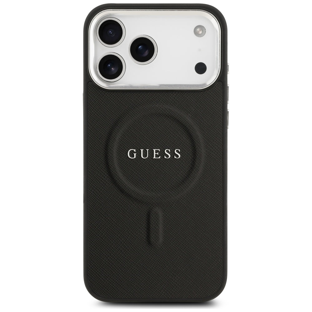 Guess MagSafe dėklas iPhone 17 Pro Max – juodas -- iPhone 17 Pro Max