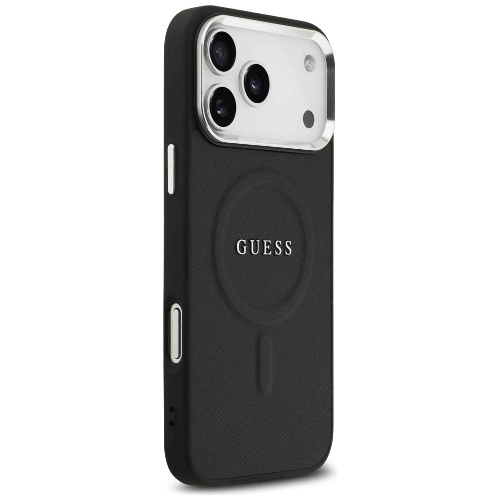 Guess MagSafe dėklas iPhone 17 Pro Max – juodas -- iPhone 17 Pro Max