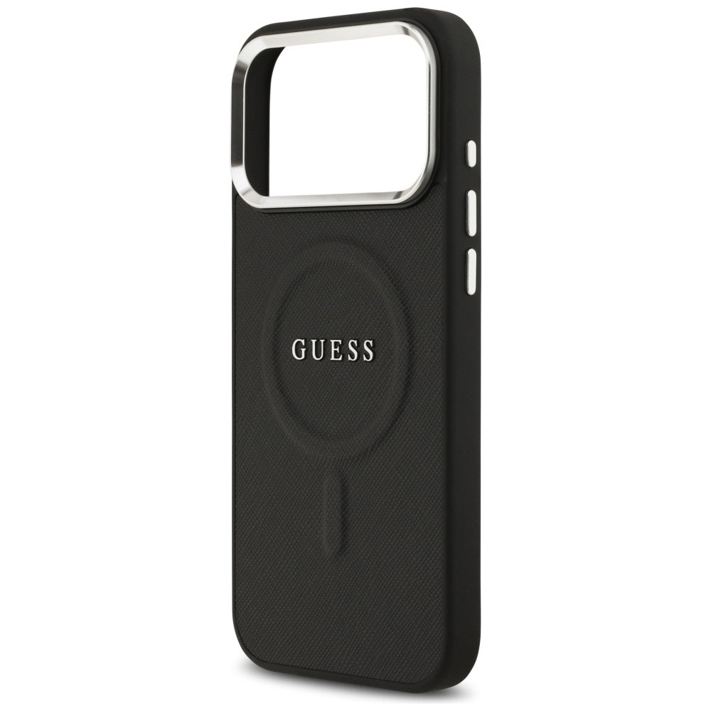 Guess MagSafe dėklas iPhone 17 Pro Max – juodas -- iPhone 17 Pro Max