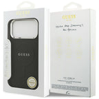 Guess MagSafe dėklas iPhone 17 Pro Max – juodas -- iPhone 17 Pro Max