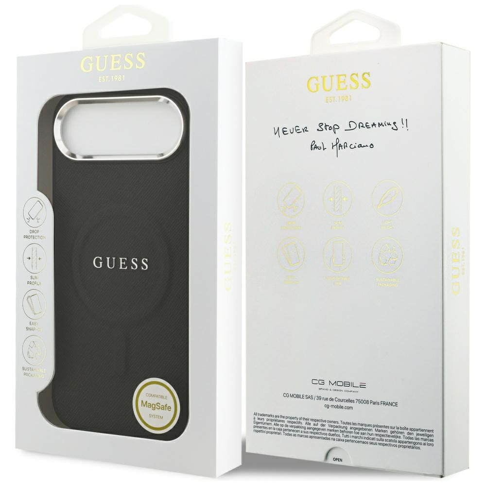 Guess Classic Logo MagSafe Dėklas, skirtas iPhone Air - juodas