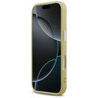 Guess Glitter Triangle Logo MagSafe dėklas iPhone 17 Pro - Auksinis -- iPhone 17 Pro