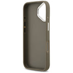 Guess Grained Big 4G Classic Logo iPhone 17 dėklas - Ruda -- iPhone 17