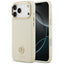Guess Grained Strass Logo MagSafe dėklas iPhone 17 Pro Max - Smėlinė -- iPhone 17 Pro Max